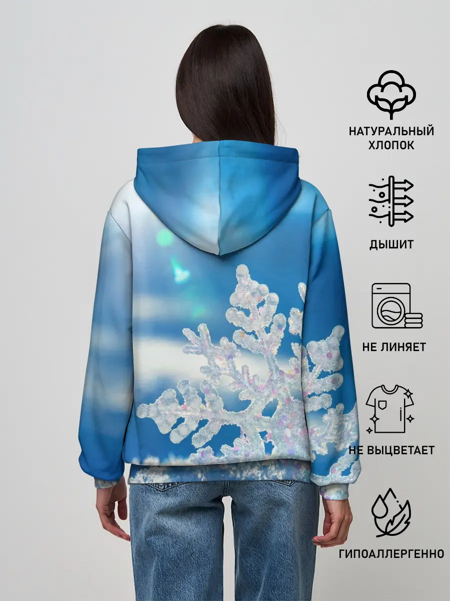 Женское худи / Снег