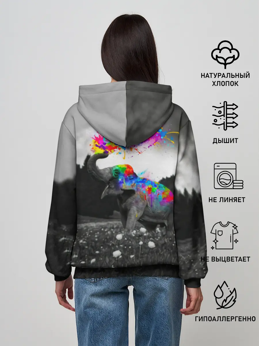 Женское худи / Слон