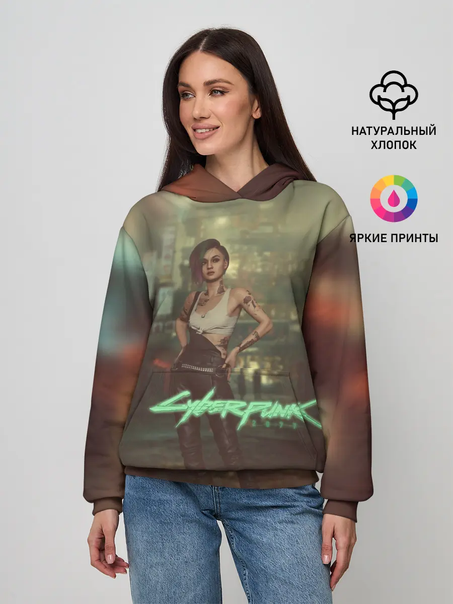 Женское худи / Judy Alvarez Cyberpunk