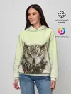 Женское худи / арт сова яркая