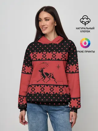 Женское худи / Северный Олень