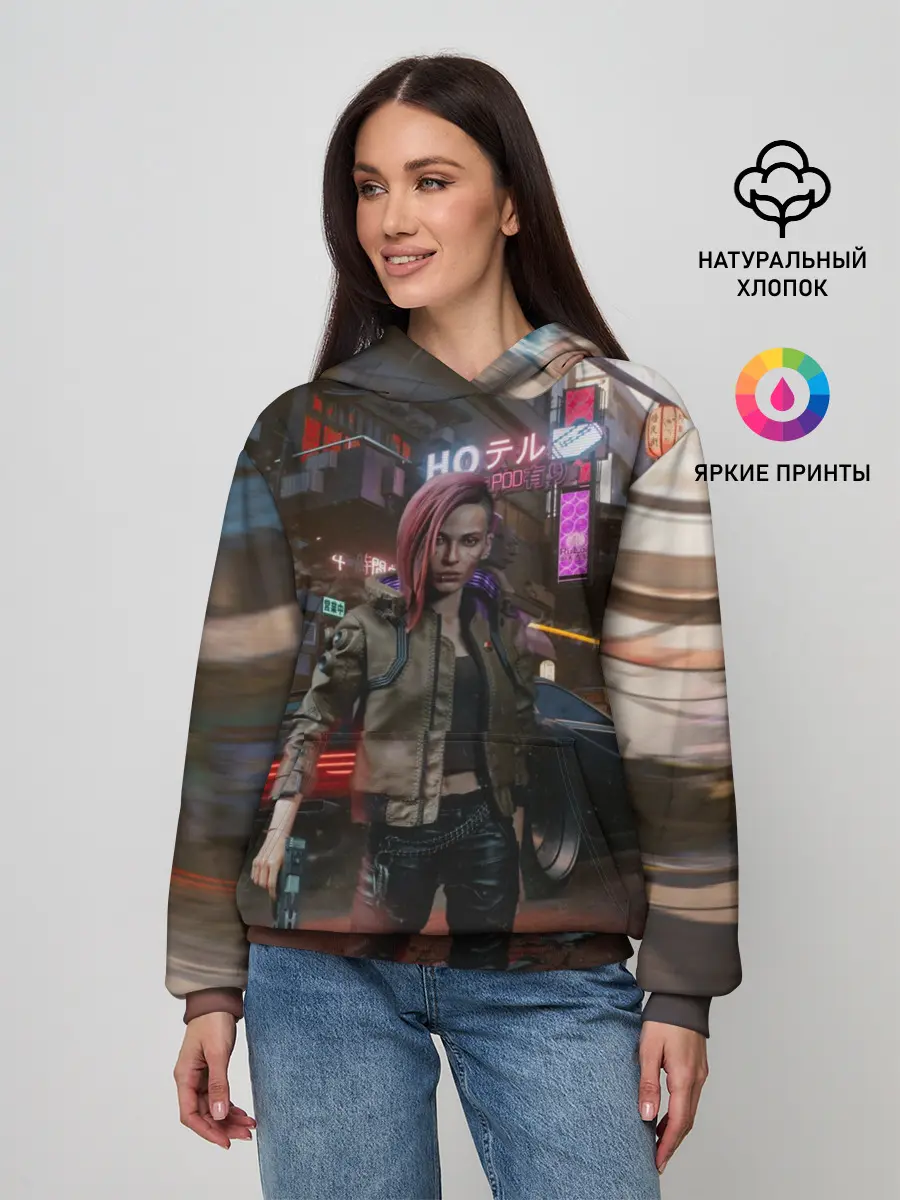 Женское худи / Cyberpunk 2077