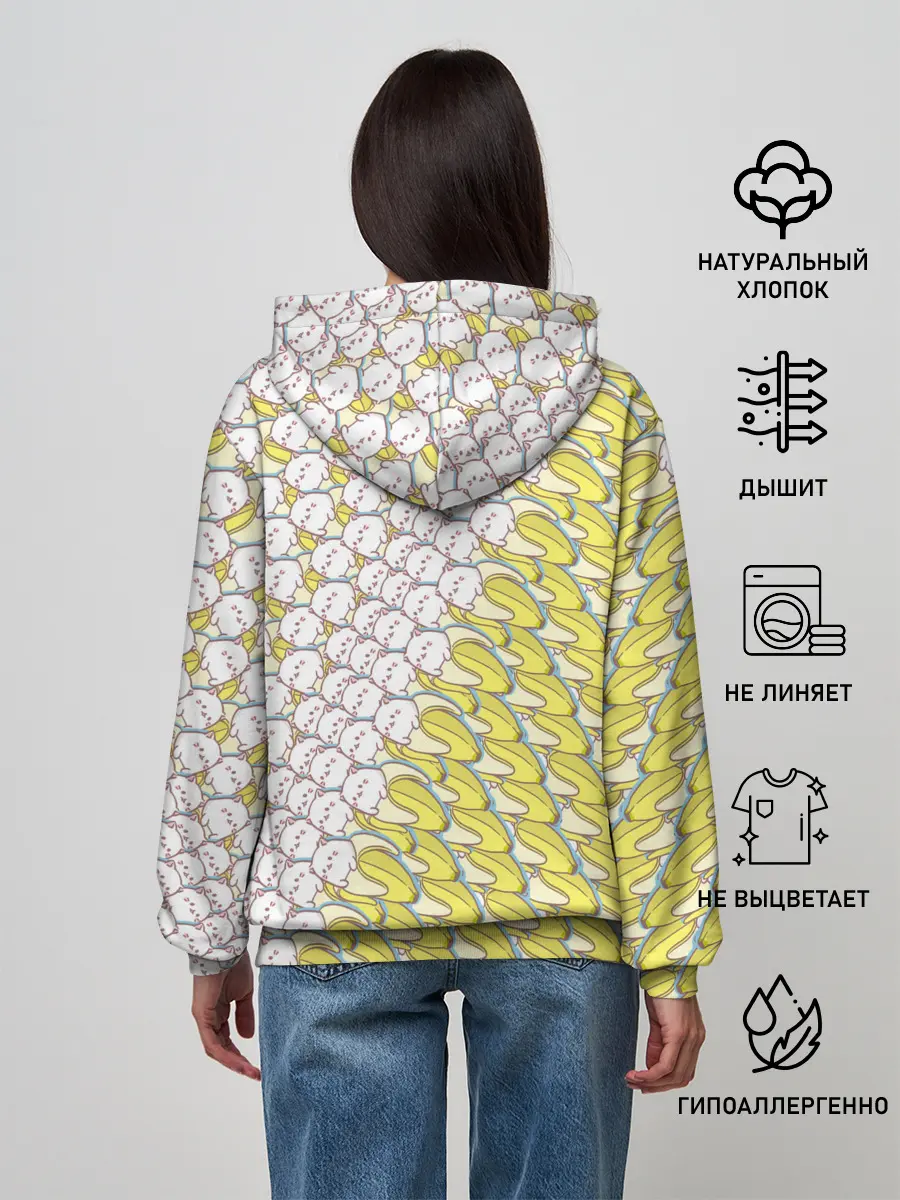 Женское худи / Банана-котики