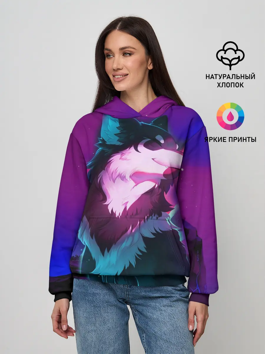 Женское худи / Сказочный волк