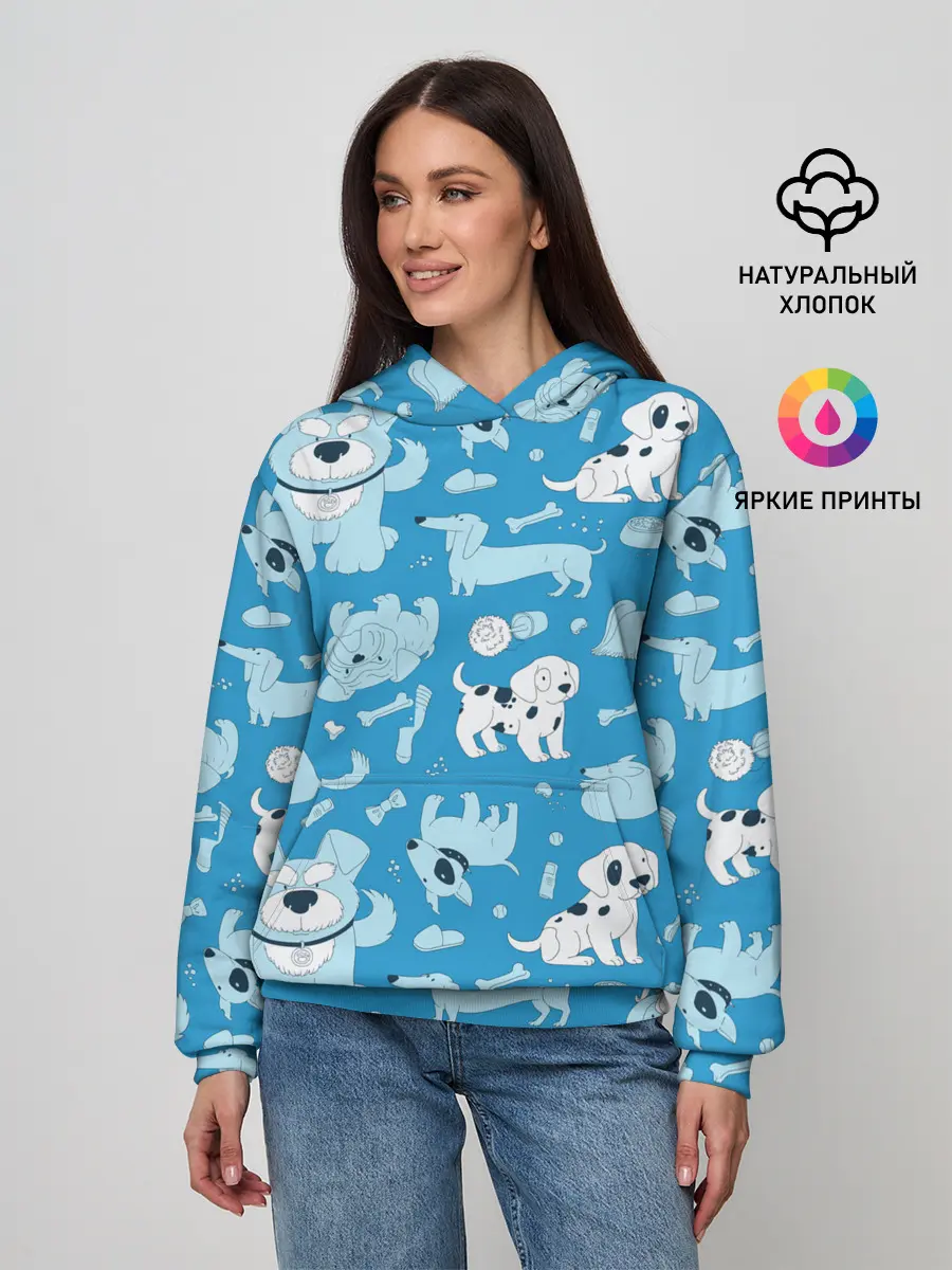Женское худи / Собачки
