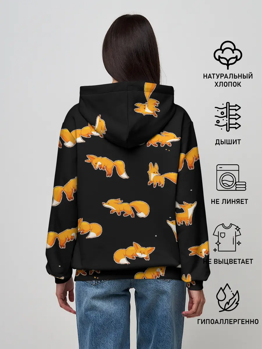 Женское худи / Лисы