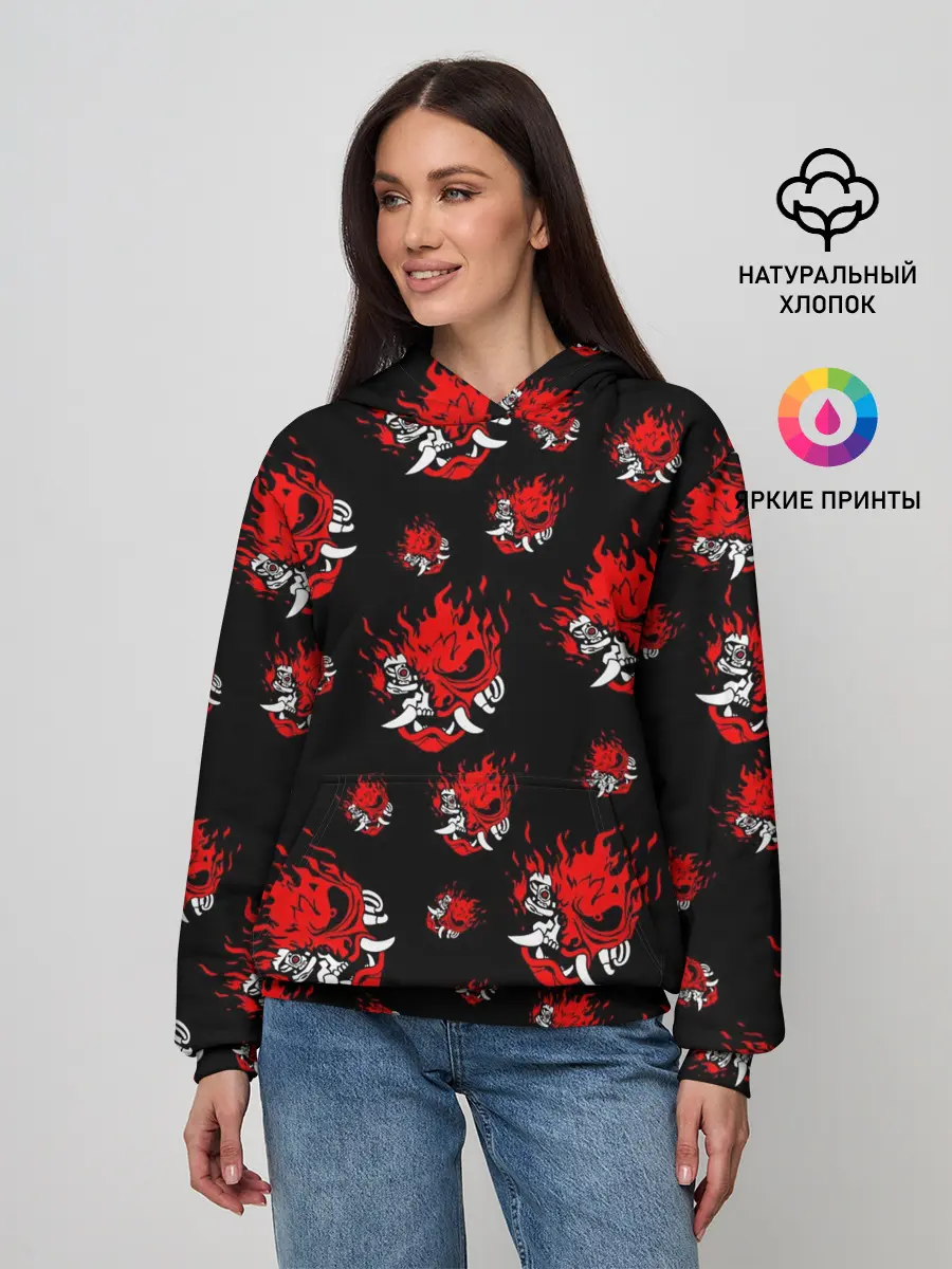 Женское худи / SAMURAI 2077 PATTERN