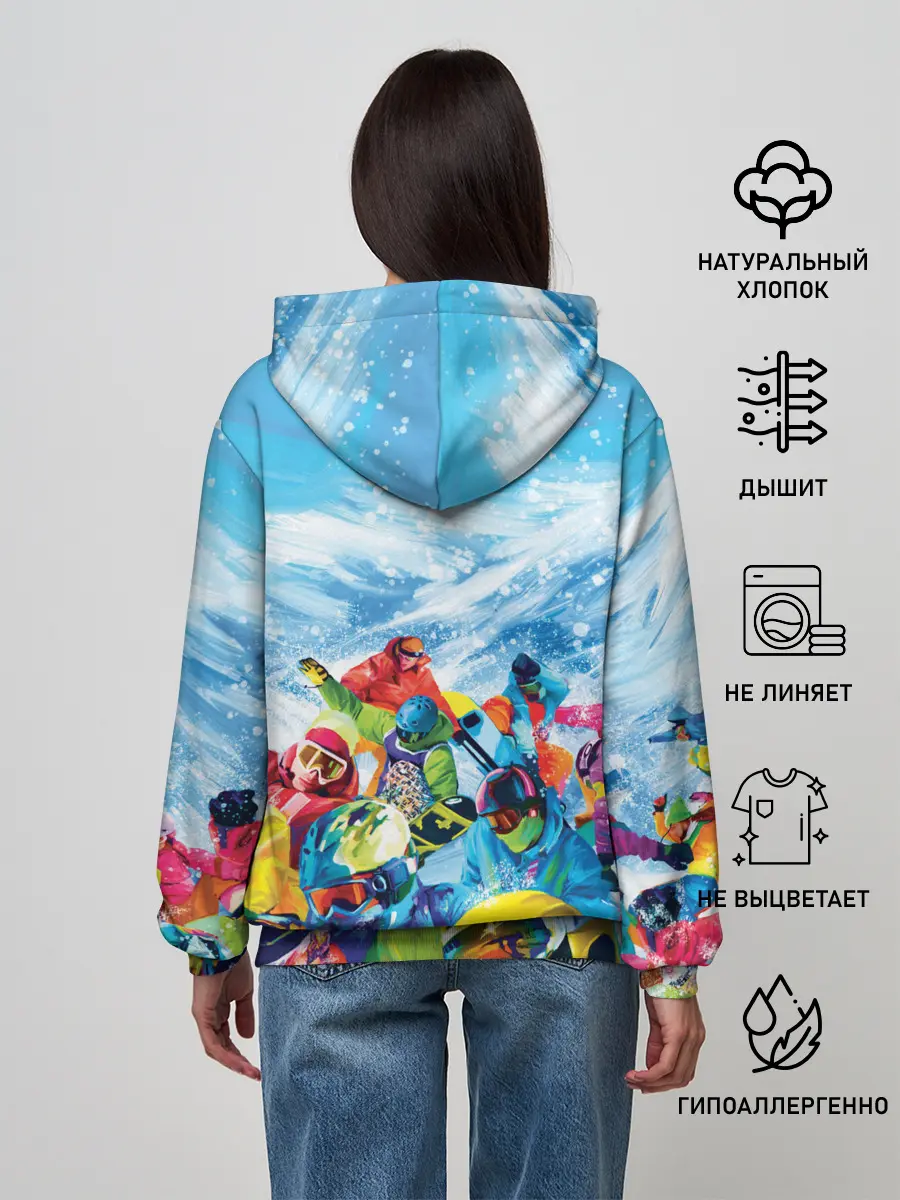 Женское худи / Палитра сноуборд