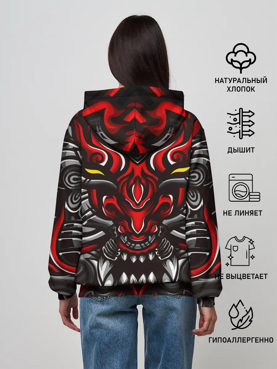 Женское худи / Абстракция демон