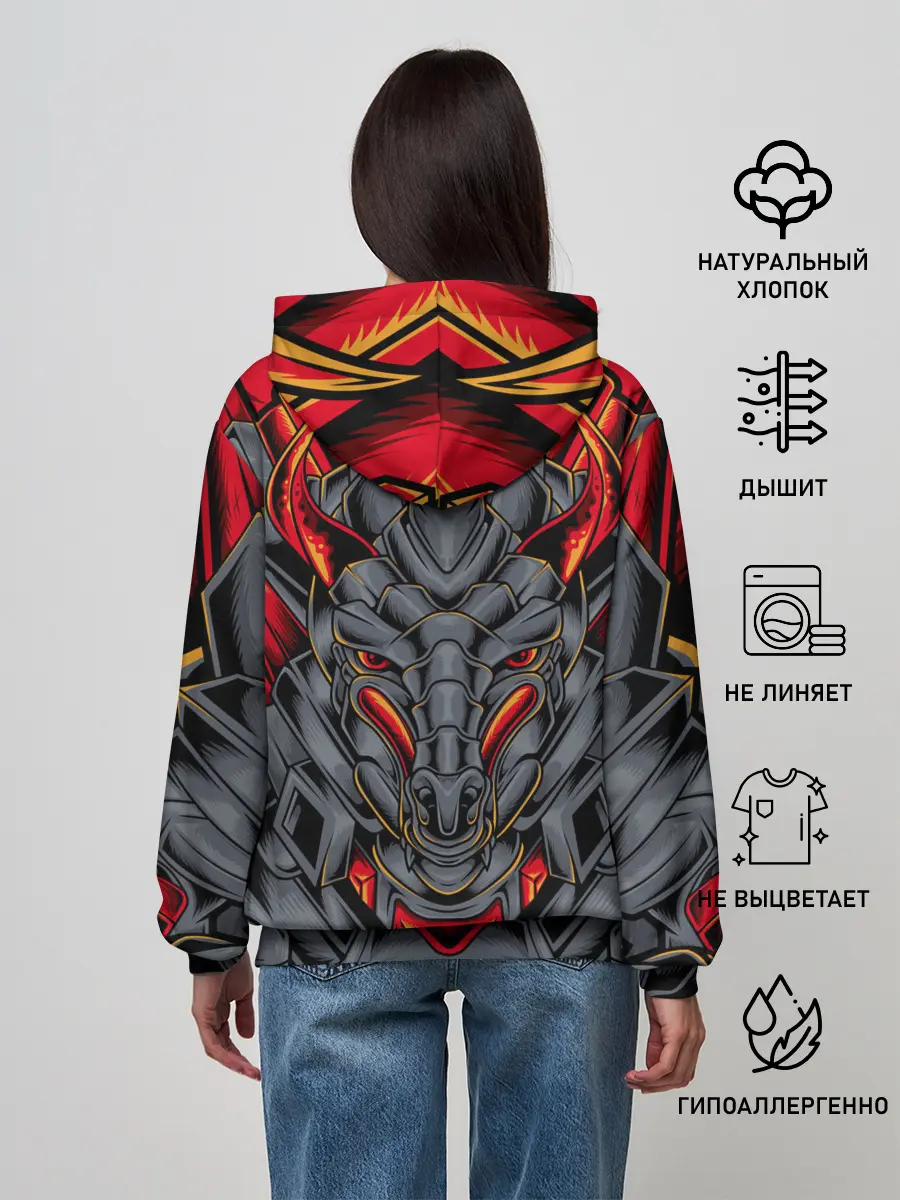 Женское худи / Механический дракон