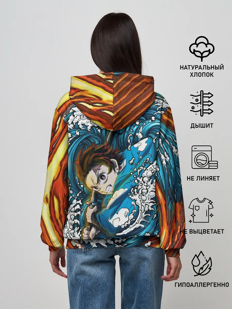 Женское худи / Танджиро Камадо Клинок демонов