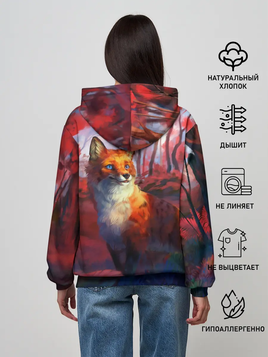 Женское худи / Рыжая лиса