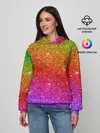 Женское худи / Блестки радуги