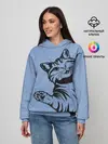 Женское худи / Улыбающийся кот