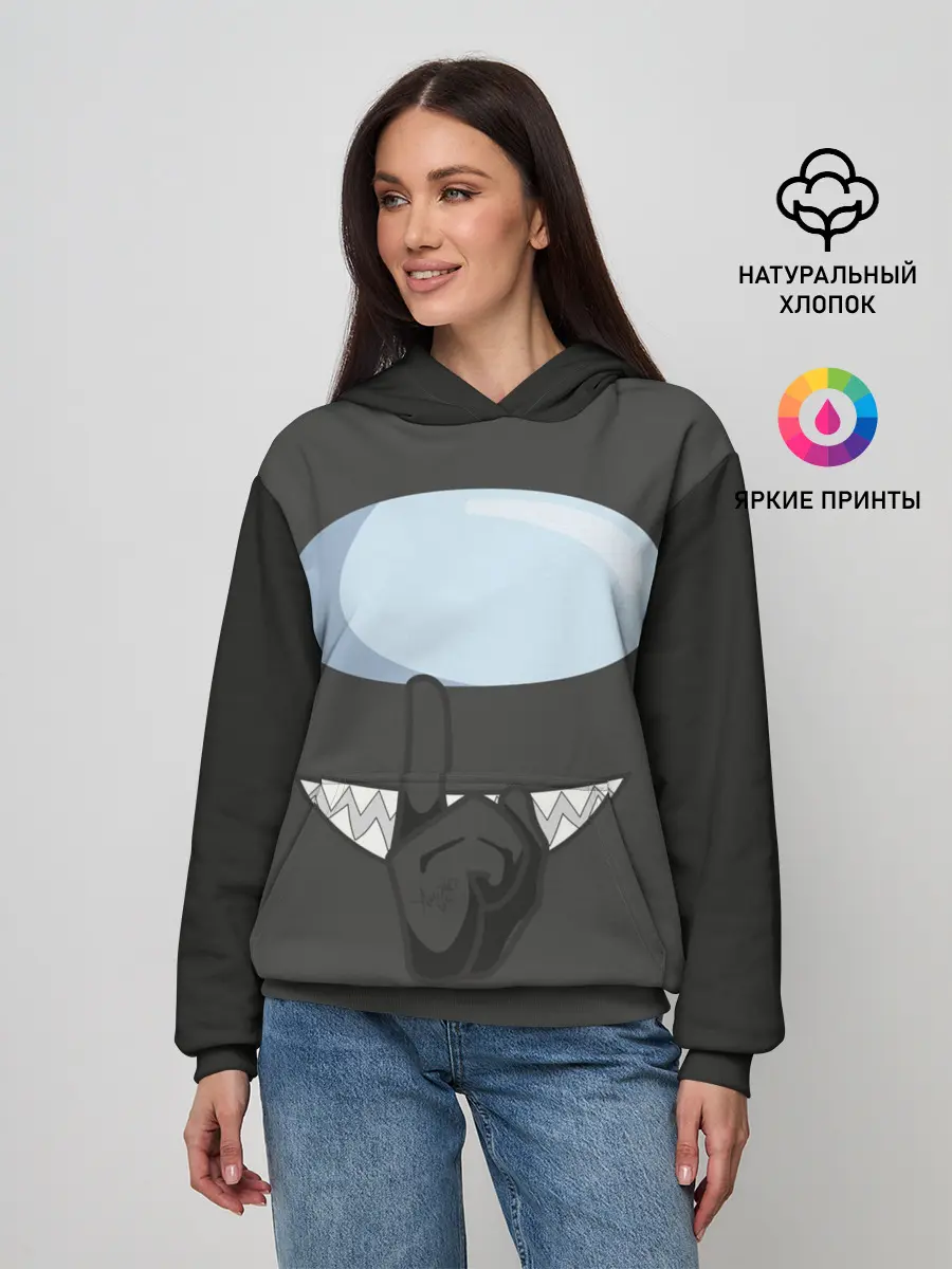 Женское худи / AMONG US | BLACK IMPOSTOR