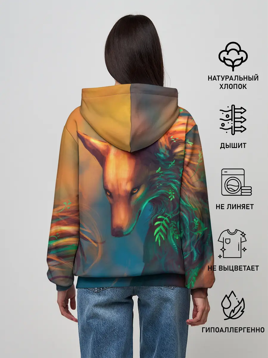 Женское худи / Волшебная лиса