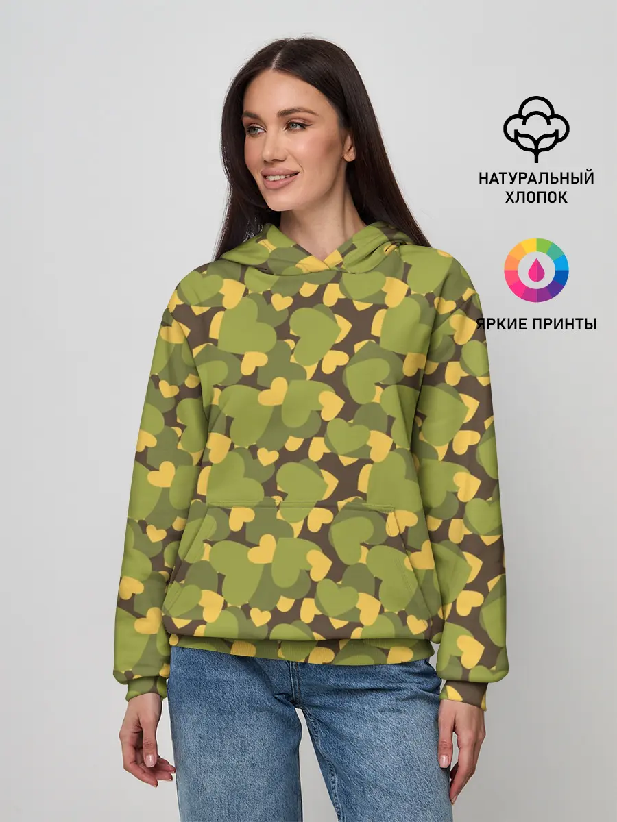 Женское худи / Сердечки