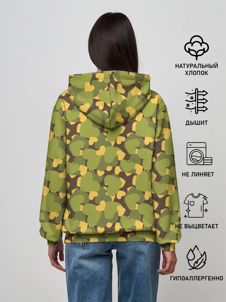 Женское худи / Сердечки