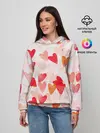 Женское худи / Ванильные сердечки
