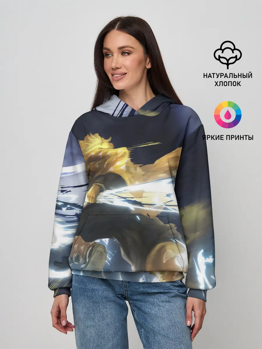 Женское худи / Зиницу Агацума Бог ГРОМА