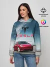 Женское худи / Tesla Model 3