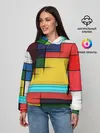 Женское худи / абстрактные фигуры цвета
