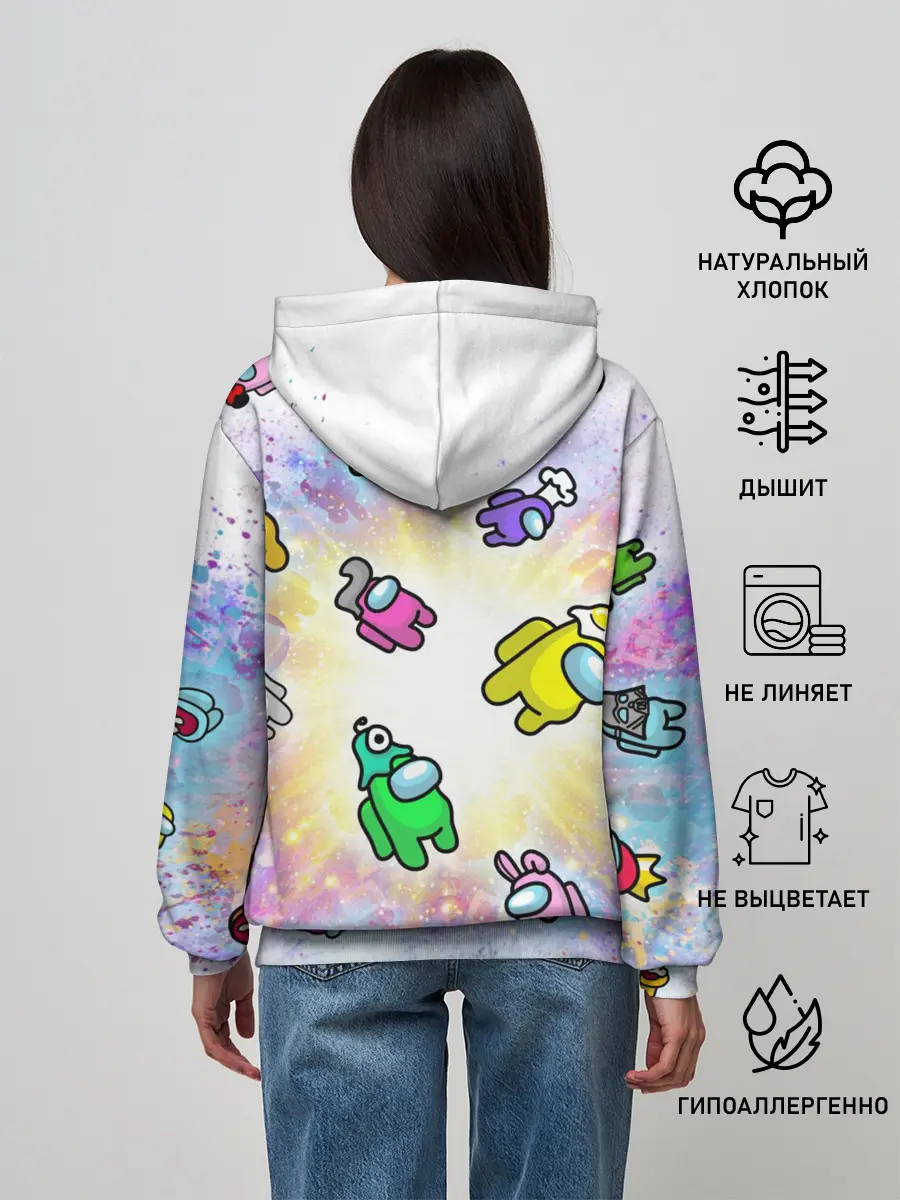 Женское худи / Among us space