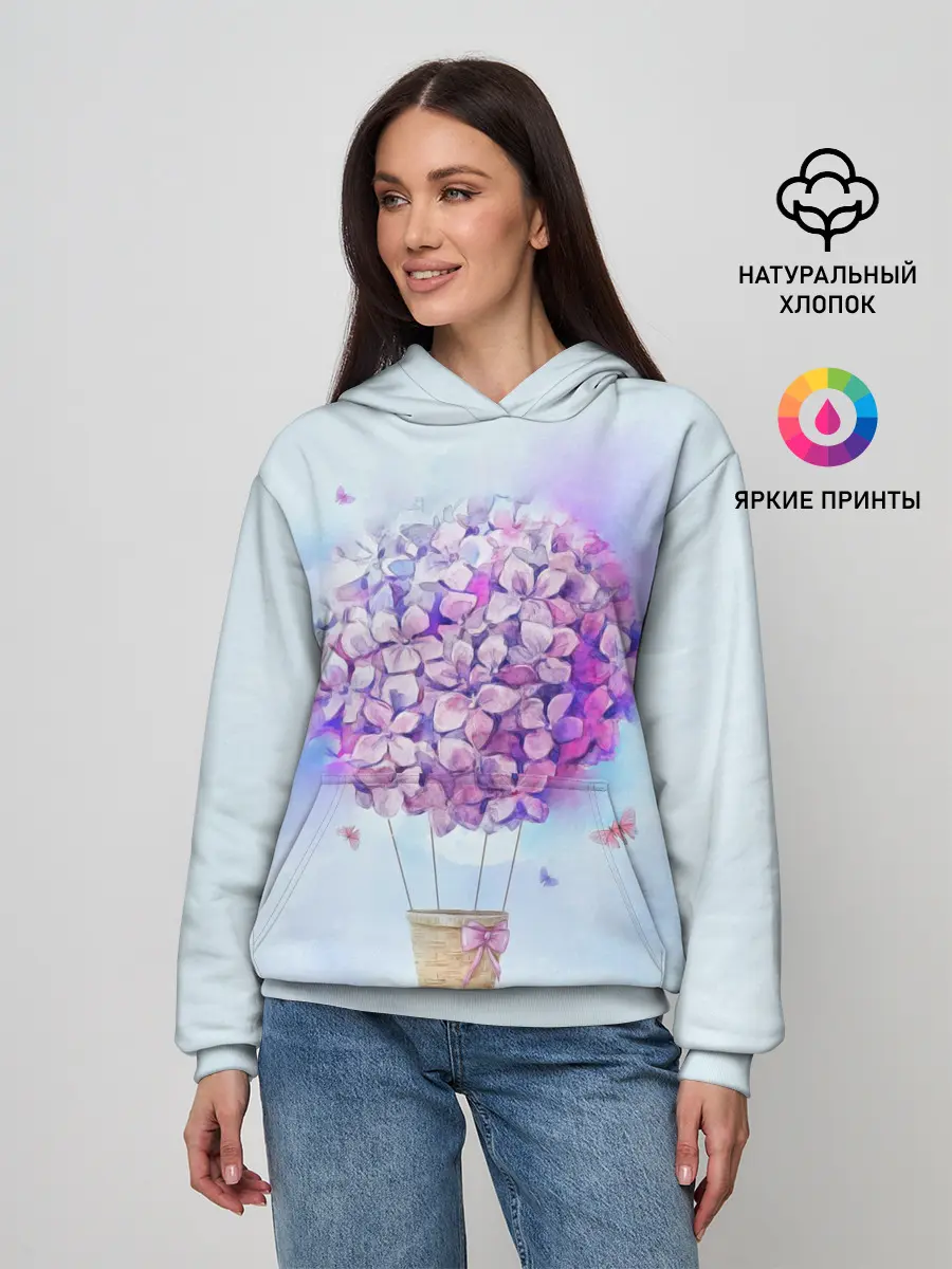 Женское худи / Air flowers