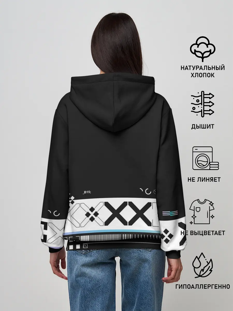 Женское худи / Printstream | Поток информации