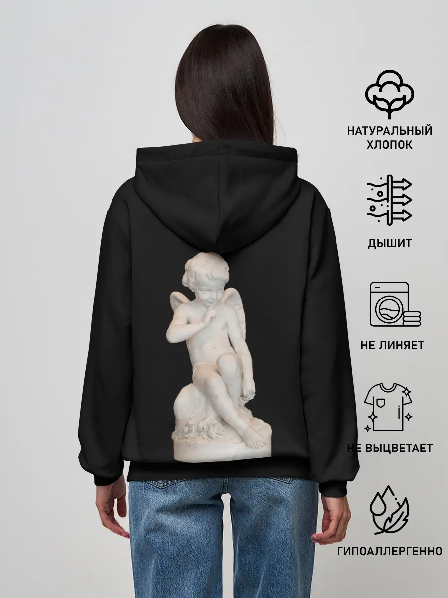 Женское худи / Амур Купидон грозящий