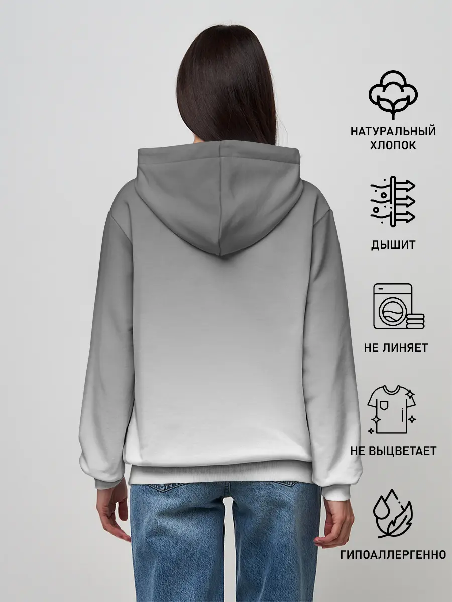 Женское худи / маска сова смерть череп