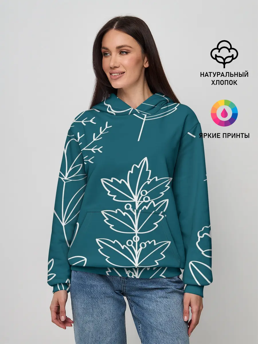 Женское худи / Цветы