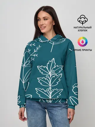 Женское худи / Цветы