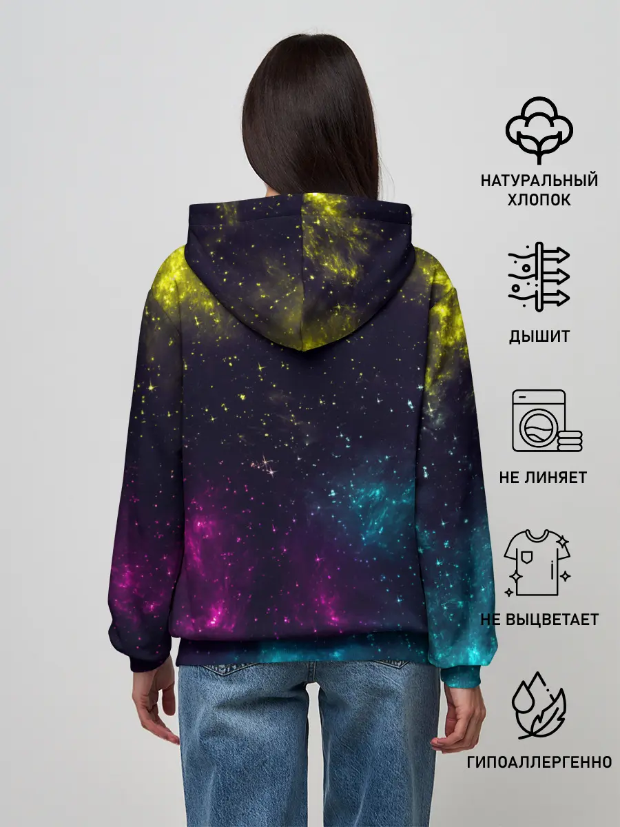 Женское худи / Космический Луффи One Piece