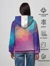 Женское худи / Цветные полигоны - Градиент