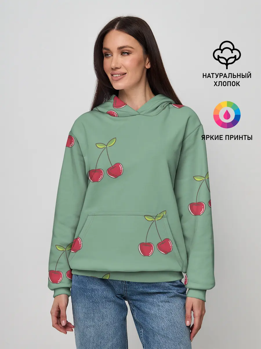 Женское худи / КраСная Вишня