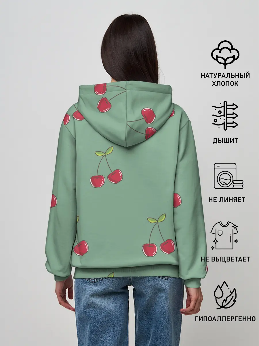 Женское худи / КраСная Вишня