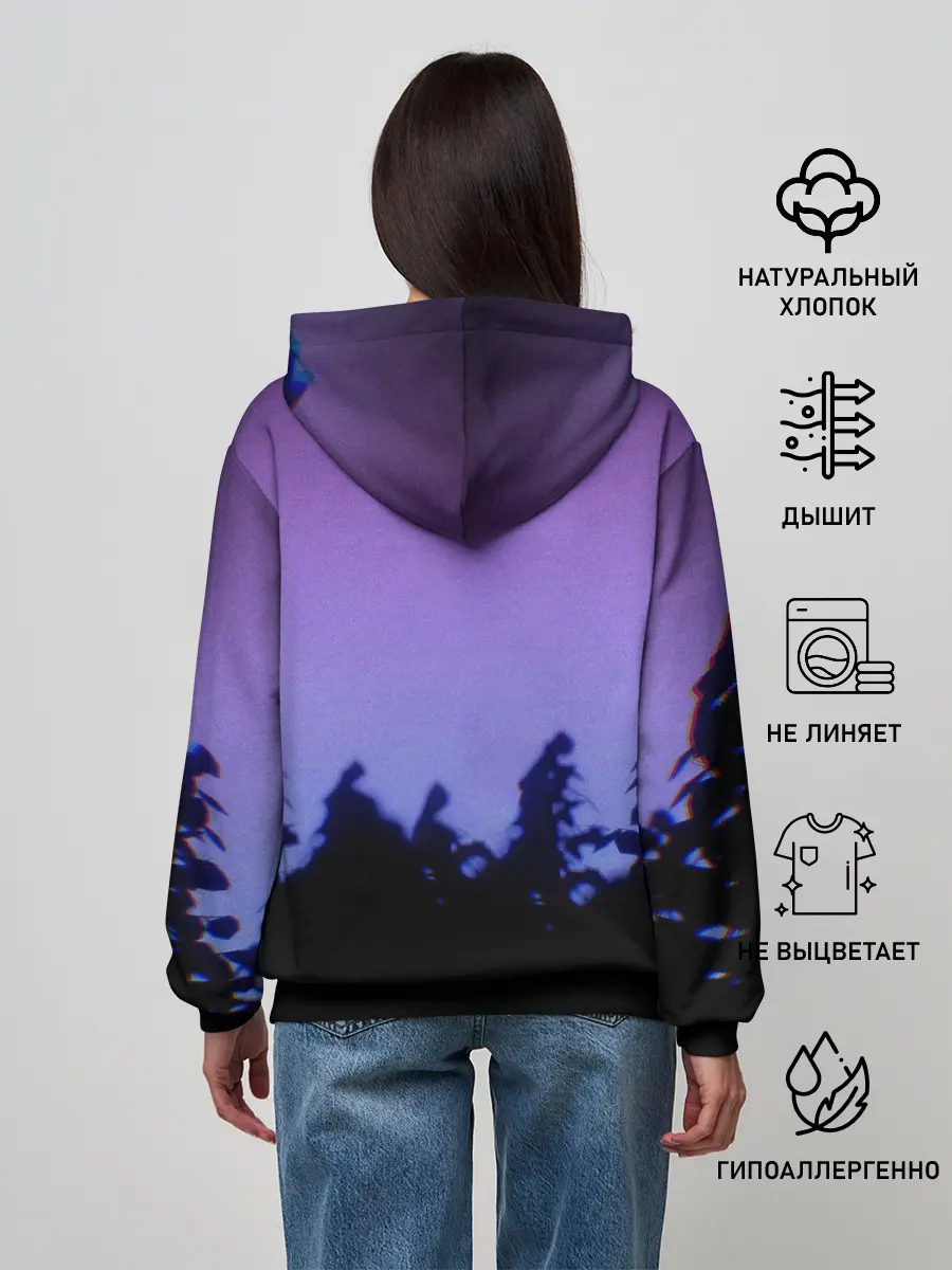 Женское худи / СИРЕНОГОЛОВЫЙ ГЛИТЧ