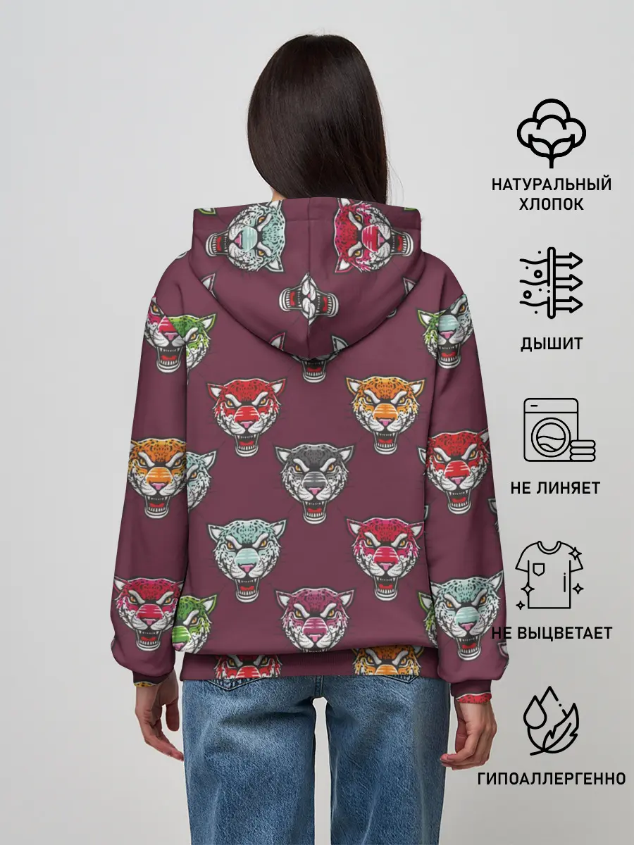 Женское худи / Дикие кошки