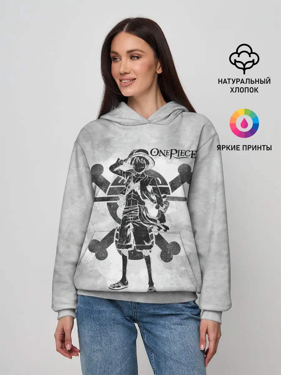 Женское худи / Манки Д. Луффи пират Соломенной Шляпы
