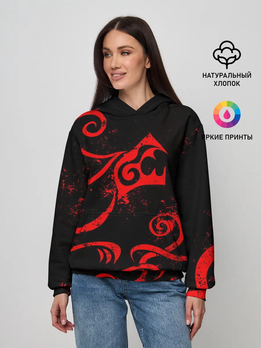 Женское худи / ТАТУИРОВКА ДРАКЕНА