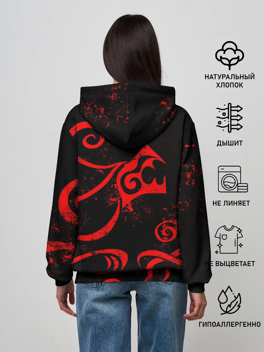 Женское худи / ТАТУИРОВКА ДРАКЕНА