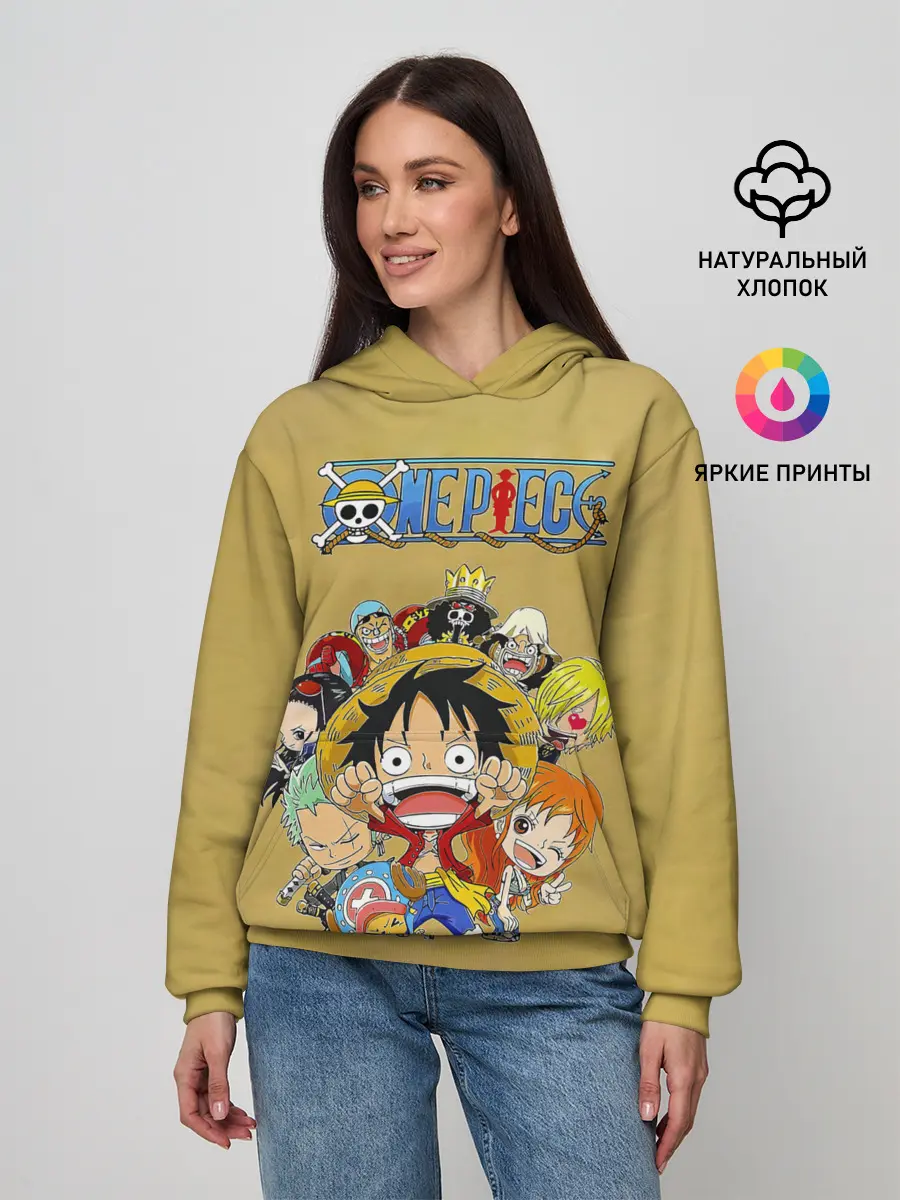 Женское худи / Персонажи One Piece. Большой куш