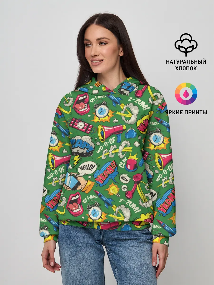 Женское худи / Поп-арт