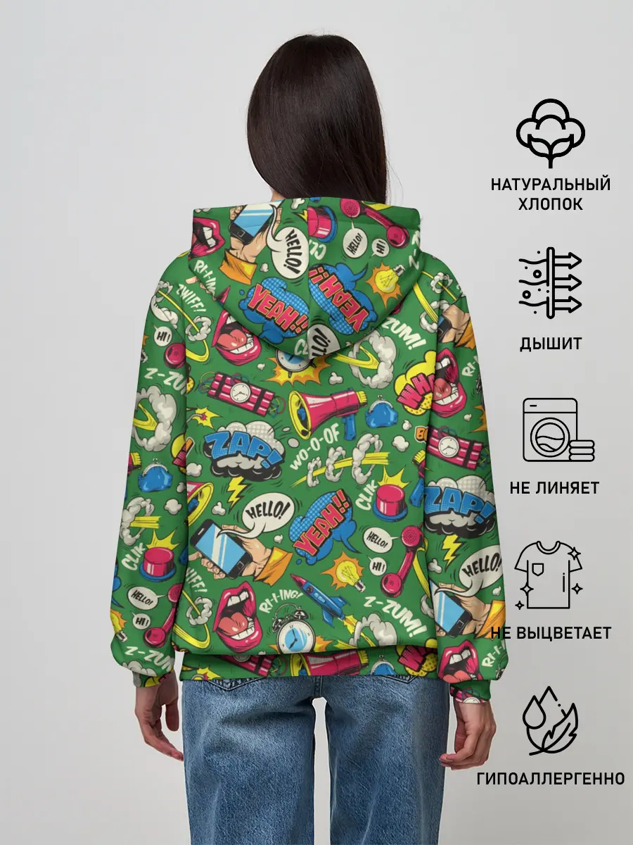 Женское худи / Поп-арт