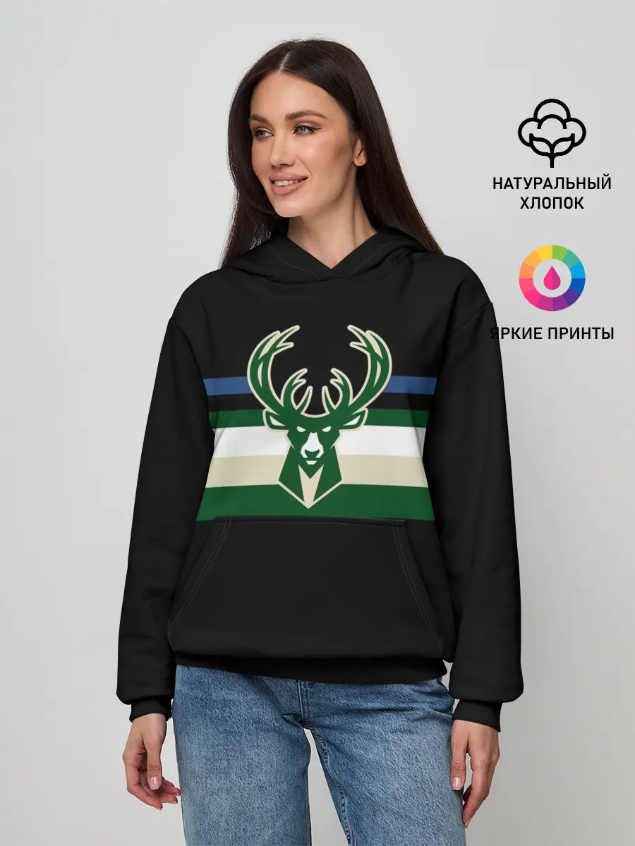 Женское худи / Milwaukee Bucks форма. Statement Edition