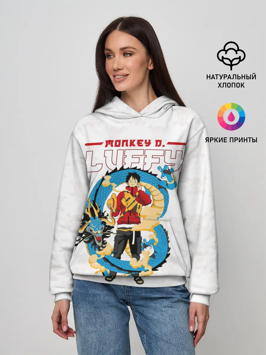 Женское худи / Дракон Манки Д. Луффи | One Piece