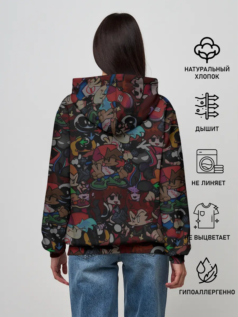 Женское худи / Friday Night Funkin Пико