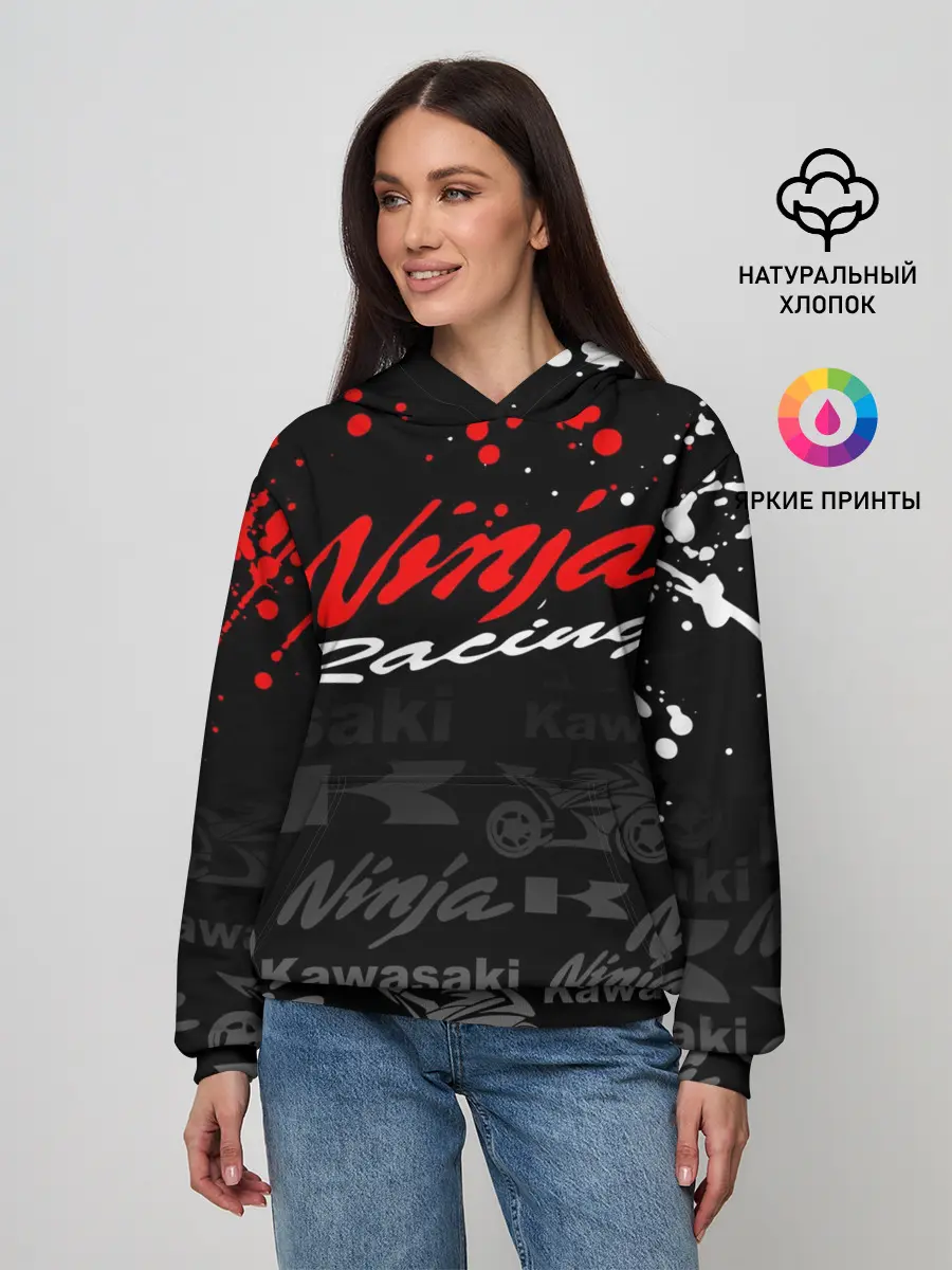 Женское худи / KAWASAKI NINJA / NINJA RACING