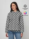 Женское худи / ШАХМАТНАЯ КЛЕТКА В ГОРОШЕК